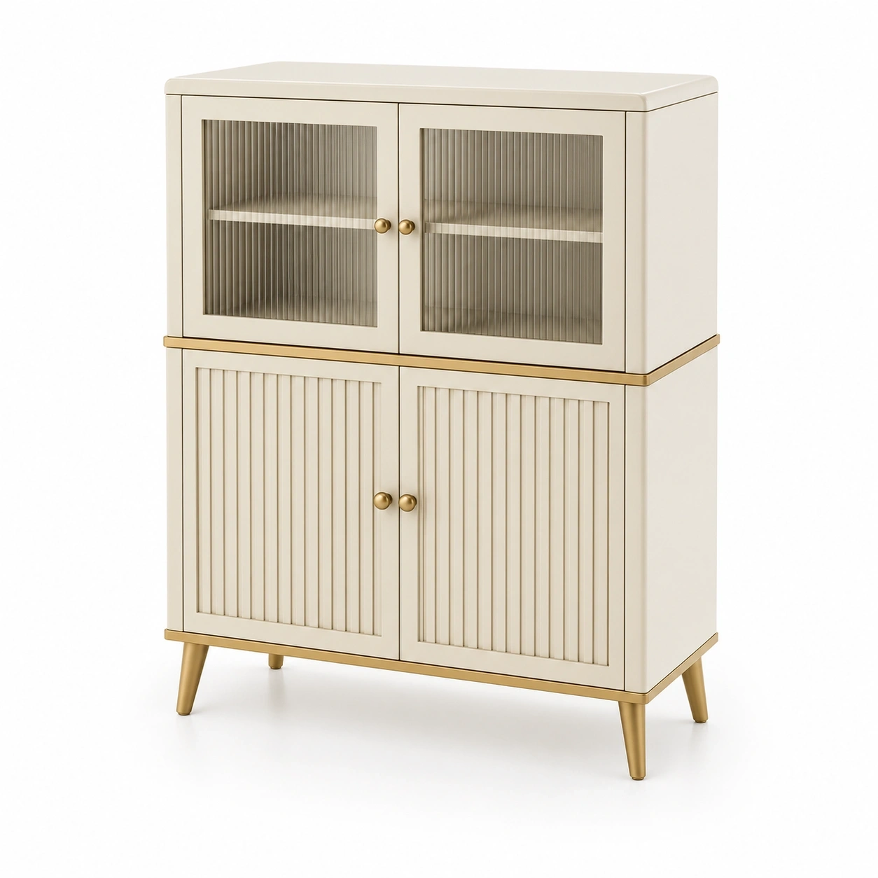 Armoire de rangement moderne beige